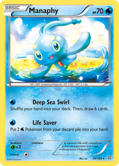 Manaphy z edície Primal Clash, karta č.56