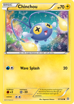 Chinchou z edície Primal Clash, karta č.57