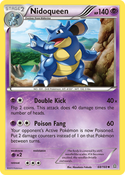 Nidoqueen z edície Primal Clash, karta č.68
