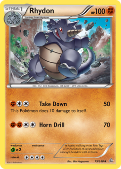 Rhydon z edície Primal Clash, karta č.75