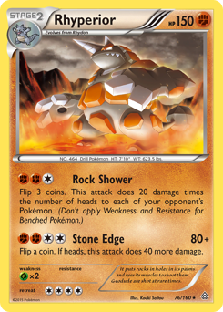 Rhyperior z edície Primal Clash, karta č.76
