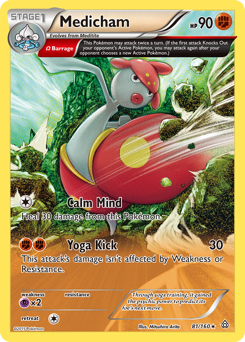 Medicham z edície Primal Clash, karta č.81
