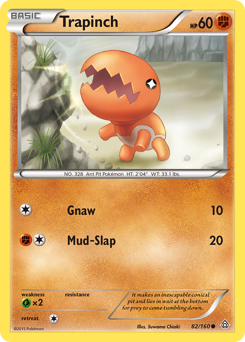Trapinch z edície Primal Clash, karta č.82