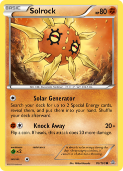 Solrock z edície Primal Clash, karta č.83