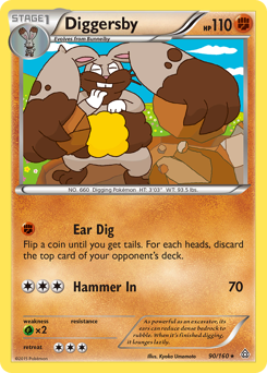 Diggersby z edície Primal Clash, karta č.90