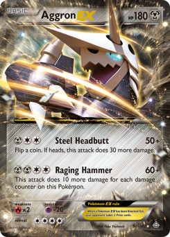Aggron-EX z edície Primal Clash, karta č.93