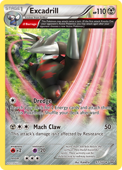 Excadrill z edície Primal Clash, karta č.97
