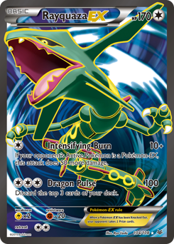 Rayquaza-EX z edície Roaring Skies, karta č.104
