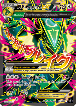 M Rayquaza-EX z edície Roaring Skies, karta č.105