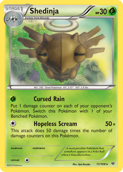 Shedinja z edície Roaring Skies, karta č.11