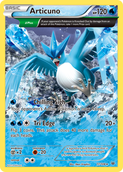 Articuno z edície Roaring Skies, karta č.17