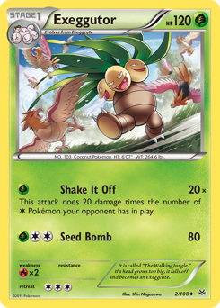 Exeggutor z edície Roaring Skies, karta č.2