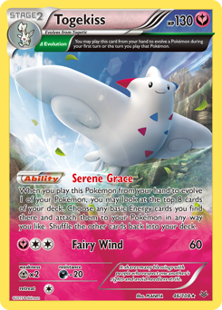 Togekiss z edície Roaring Skies, karta č.46