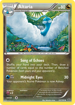 Altaria z edície Roaring Skies, karta č.53