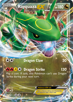 Rayquaza-EX z edície Roaring Skies, karta č.60