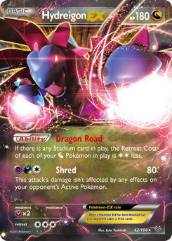 Hydreigon-EX z edície Roaring Skies, karta č.62