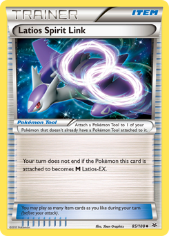 Latios Spirit Link z edície Roaring Skies, karta č.85