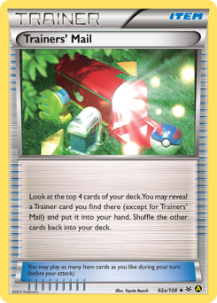 Trainers' Mail z edície Roaring Skies, karta č.92a