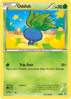 Oddish z edície Ancient Origins, karta č.1