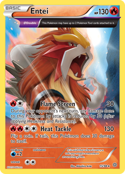 Entei z edície Ancient Origins, karta č.15