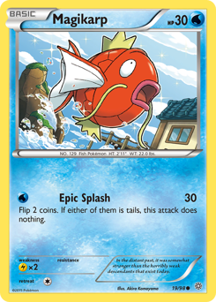 Magikarp z edície Ancient Origins, karta č.19