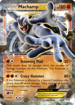 Machamp-EX z edície Ancient Origins, karta č.37