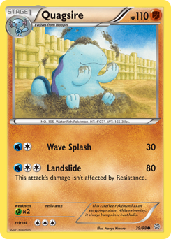 Quagsire z edície Ancient Origins, karta č.39