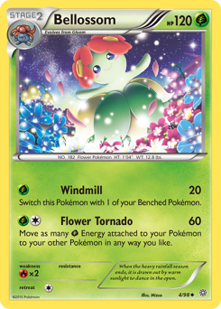 Bellossom z edície Ancient Origins, karta č.4