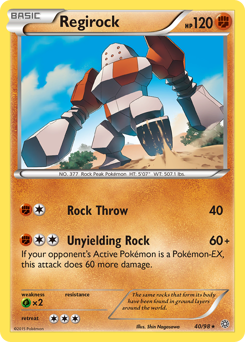 Regirock z edície Ancient Origins, karta č.40