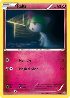 Ralts z edície Ancient Origins, karta č.52