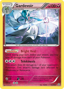 Gardevoir z edície Ancient Origins, karta č.54
