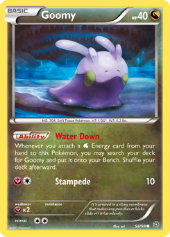 Goomy z edície Ancient Origins, karta č.58
