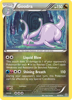 Goodra z edície Ancient Origins, karta č.60