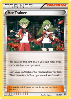Ace Trainer z edície Ancient Origins, karta č.69