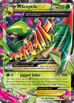 M Sceptile-EX z edície Ancient Origins, karta č.8