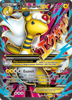M Ampharos-EX z edície Ancient Origins, karta č.88
