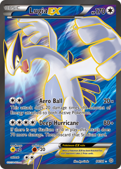 Lugia-EX z edície Ancient Origins, karta č.94
