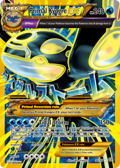 Primal Kyogre-EX z edície Ancient Origins, karta č.96