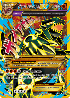 Primal Groudon-EX z edície Ancient Origins, karta č.97