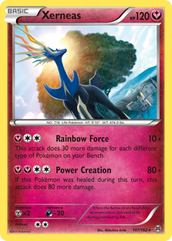Xerneas z edície BREAKthrough, karta č.107