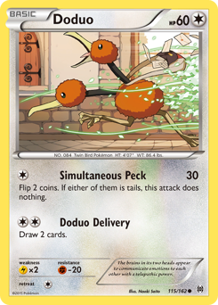 Doduo z edície BREAKthrough, karta č.115