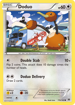 Doduo z edície BREAKthrough, karta č.116