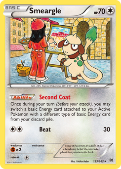Smeargle z edície BREAKthrough, karta č.123