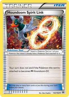 Houndoom Spirit Link z edície BREAKthrough, karta č.142