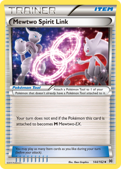 Mewtwo Spirit Link z edície BREAKthrough, karta č.144