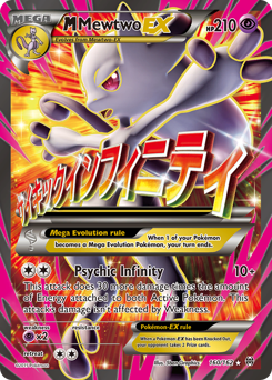 M Mewtwo-EX z edície BREAKthrough, karta č.160