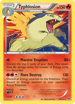 Typhlosion z edície BREAKthrough, karta č.20