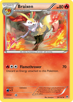 Braixen z edície BREAKthrough, karta č.26