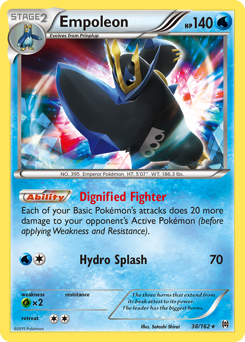Empoleon z edície BREAKthrough, karta č.38