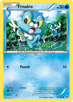 Froakie z edície BREAKthrough, karta č.46
